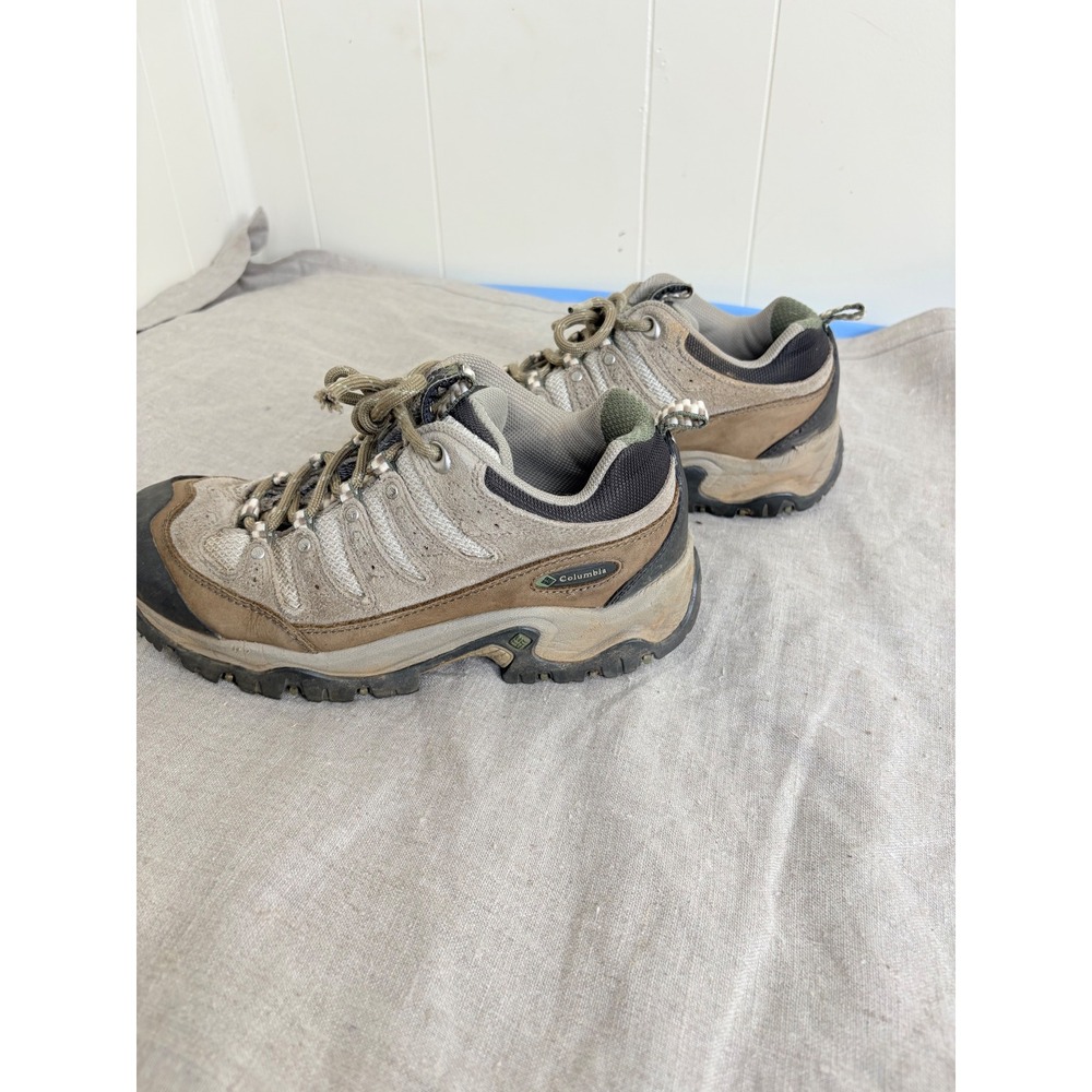 Columbia Womens Newton Ridge Low Hiking Shoes Brown Tan Suede Trail 7.5 - Picture 2 of 7